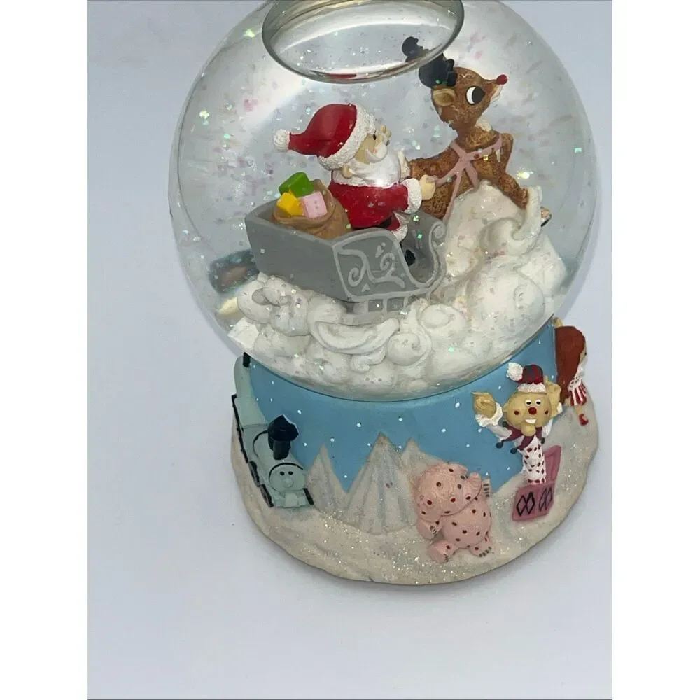 Rudolph Reindeer Island Of Misfit Toys  Enesco Music box Works Great
